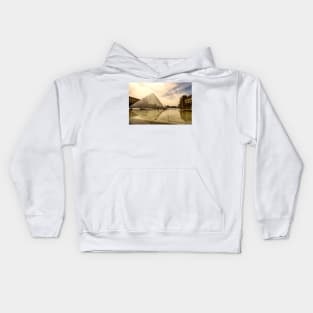 Sun Sets Over the Louvre Kids Hoodie